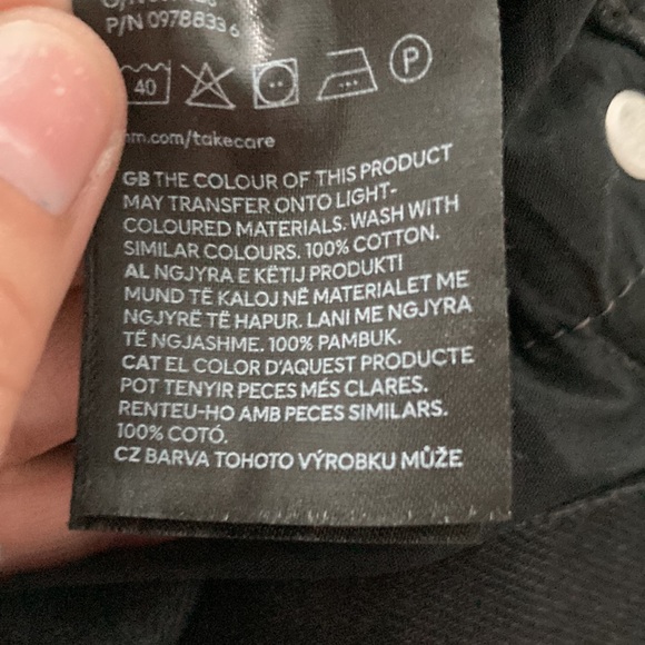 & Denim By H&M Loose Mom Jeans Black Wash Jeans - Picture 11 of 11